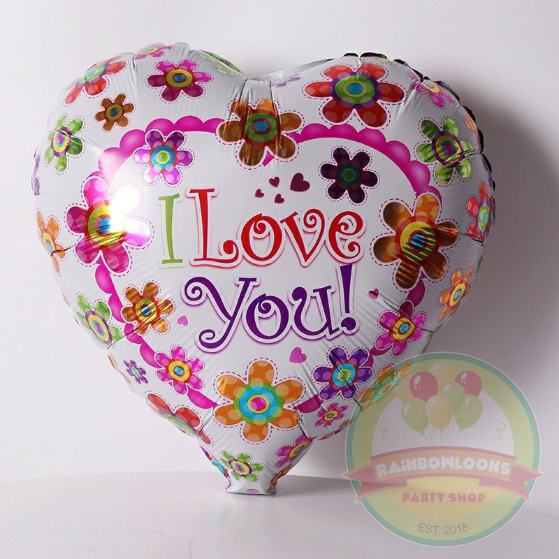 I Love You Heart Foil Balloon
